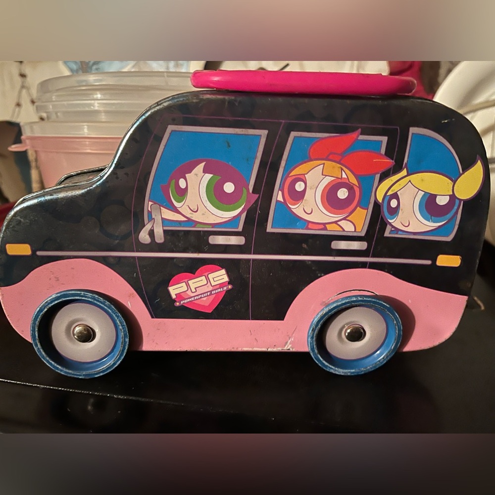Original 2000 PowerPuff Girls Tin Lunchbox HTF Rare With Original Tags